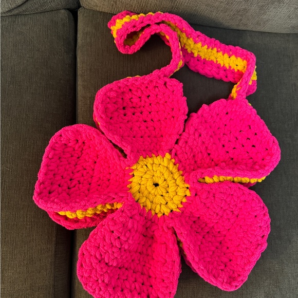 floral crochat bag - Picture 2 of 3